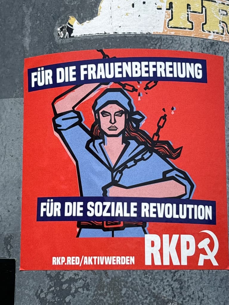FÜR DIE FRAUENBEFREIUNG RKP sticker in Copenhagen
