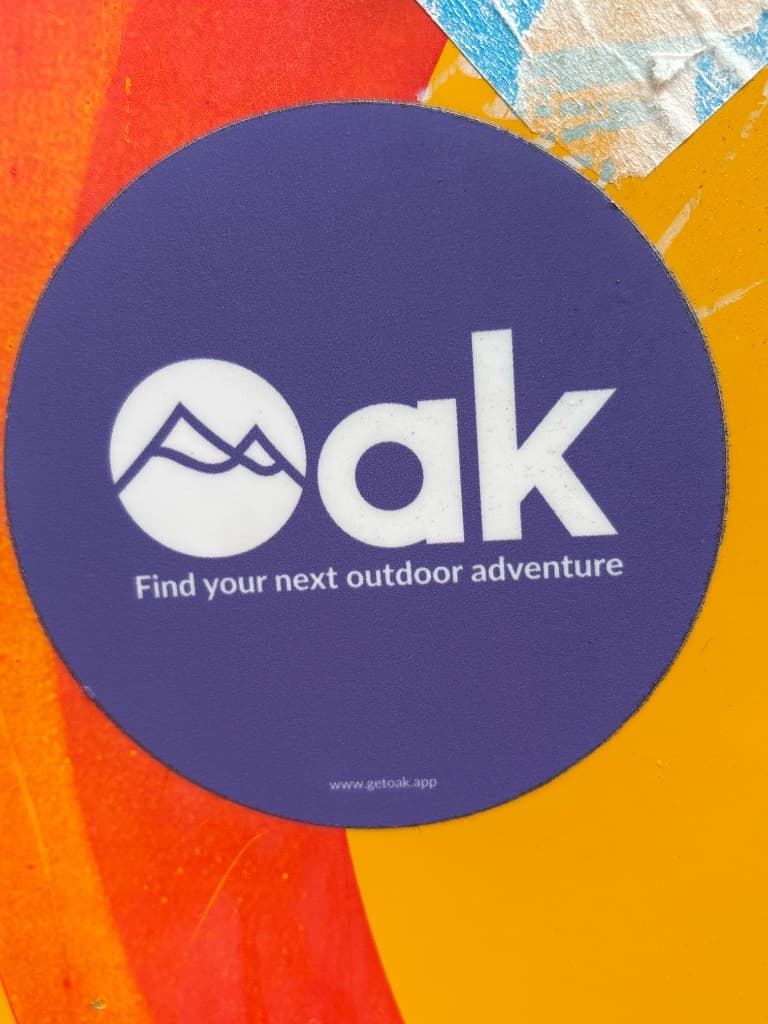 OAK find your next outdoor adventure sticker in Mölle