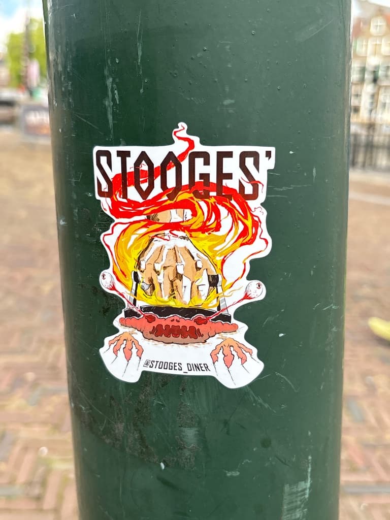 Stooges sticker in Vlaardingen