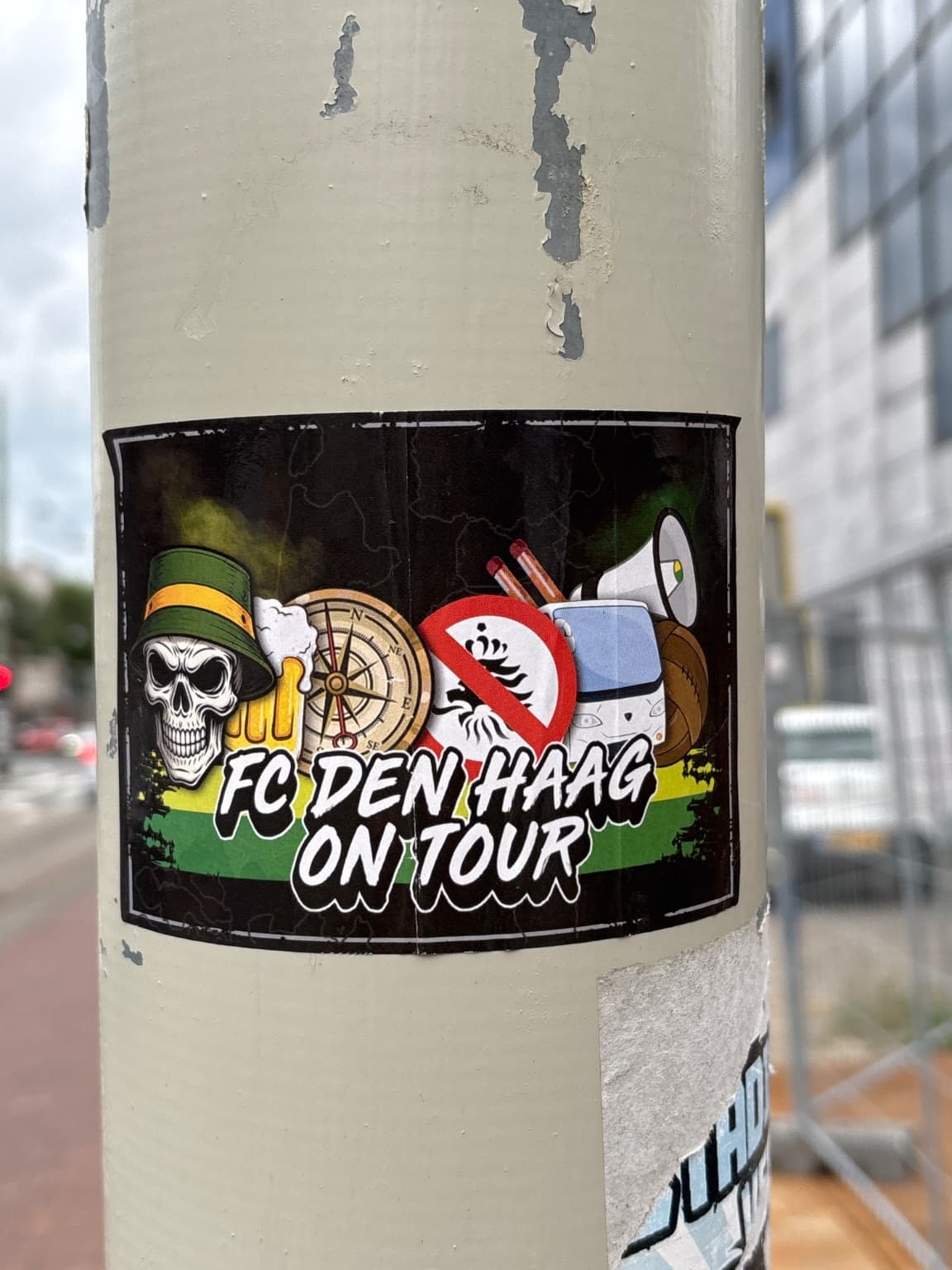 AFC Den Haag on tour sticker in The Hague