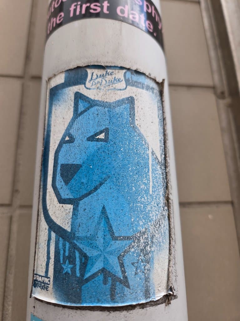 Luke da Duke sticker in Dordrecht