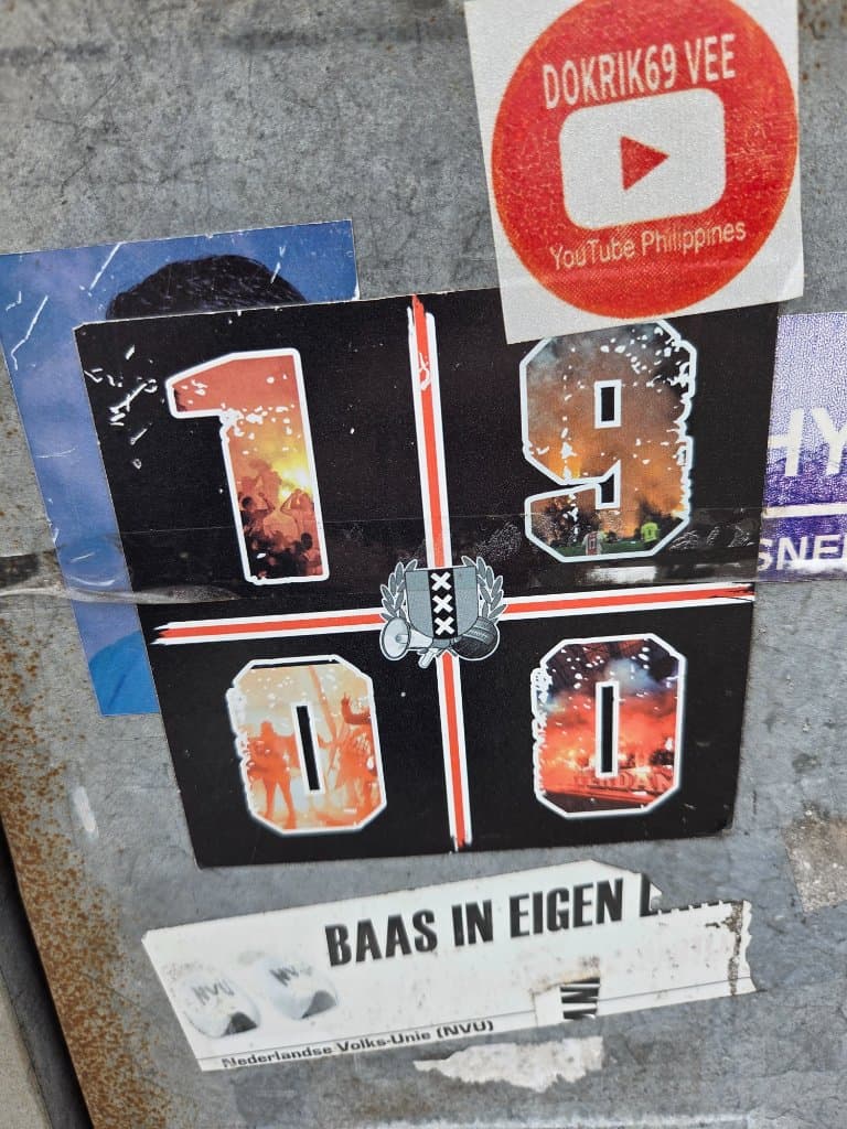 1900 sticker in Hoofddorp