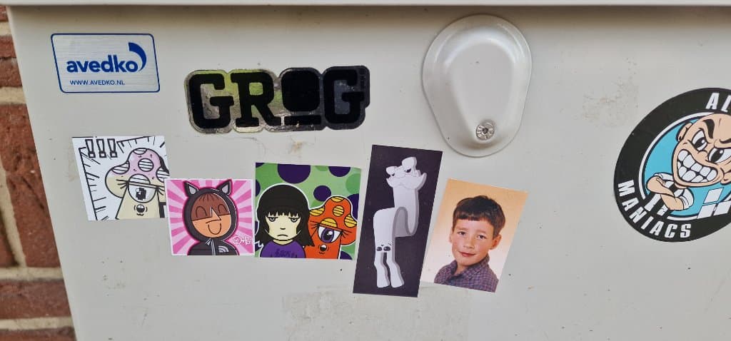 Verfvandaal,Plakplaatjes,Sick,Bunbun sticker in Nijverdal