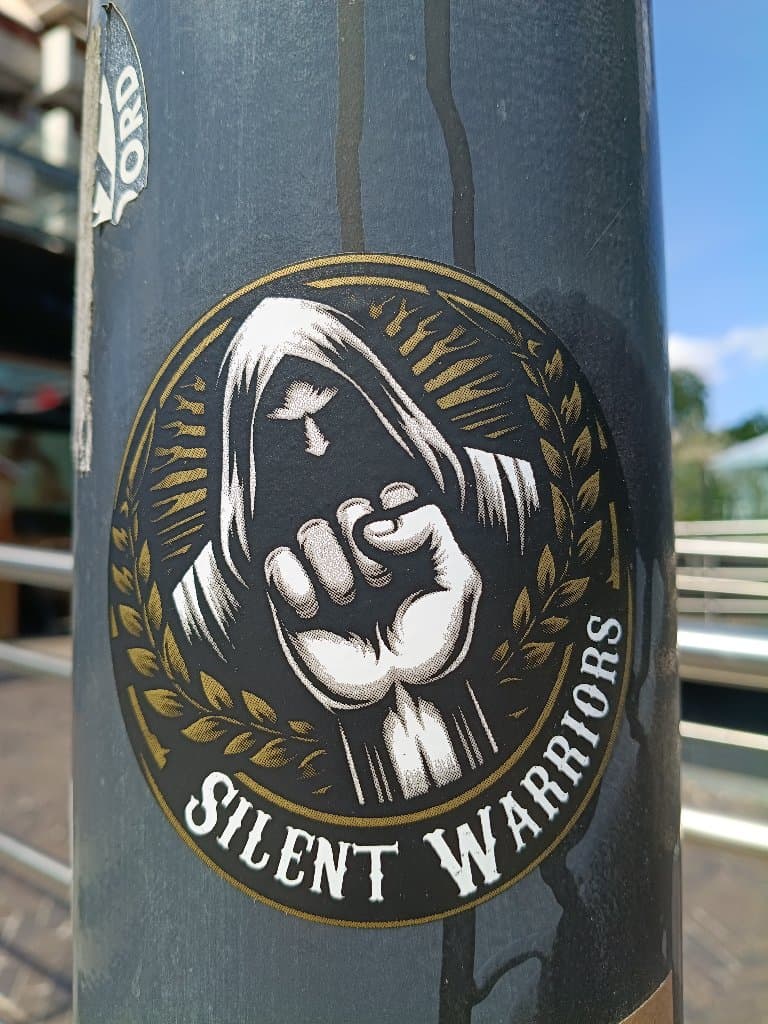 Silent Warriors sticker in Emmen