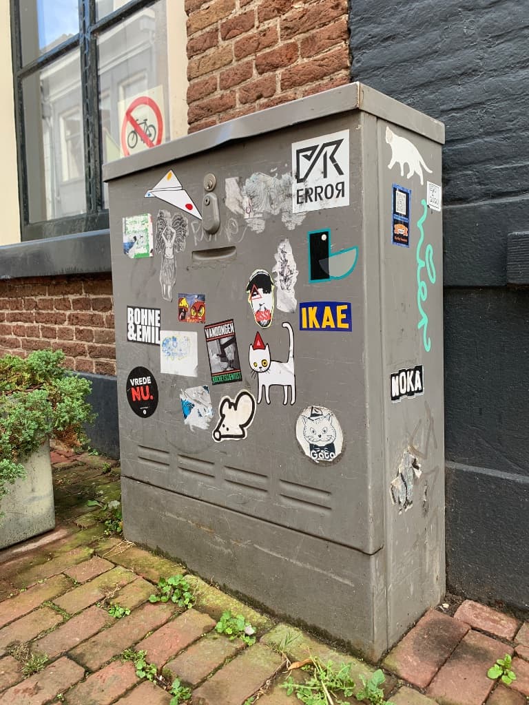 Street sticker in Kampen