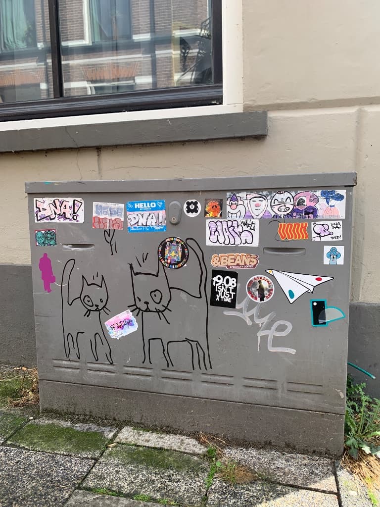 Street sticker in Kampen