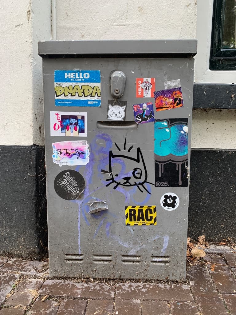 Street sticker in Kampen