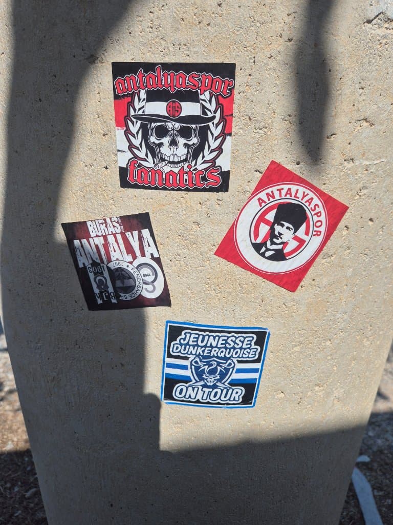 Different collection sticker in Manavgat