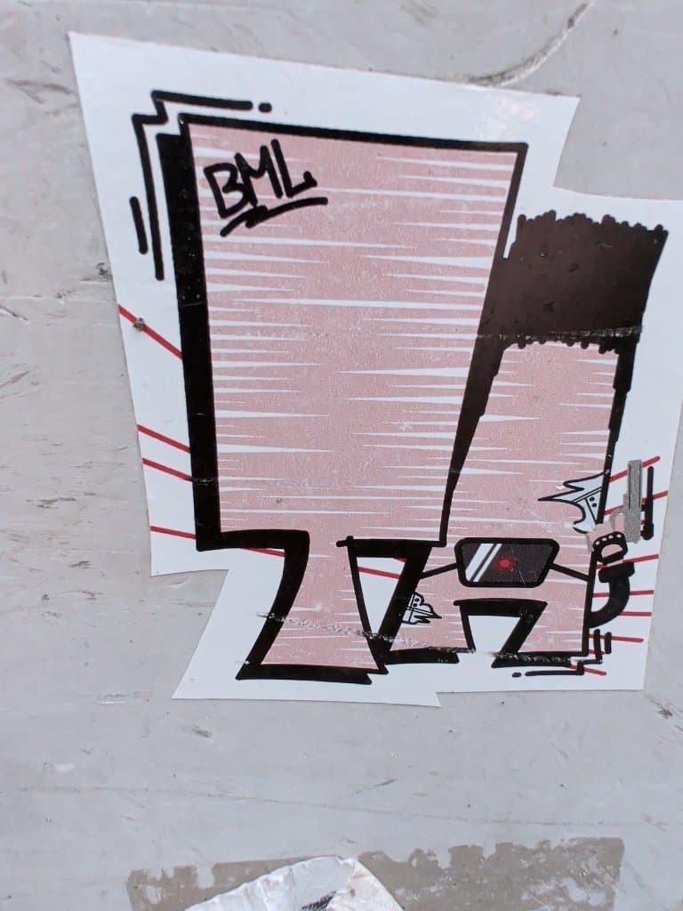 BML sticker in Rotterdam